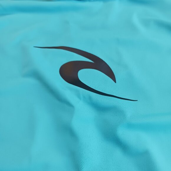 Youth Rip Curl Swim Shirt – Aqua & Navy, Size Approx. 10–12 - Picture 5 of 7